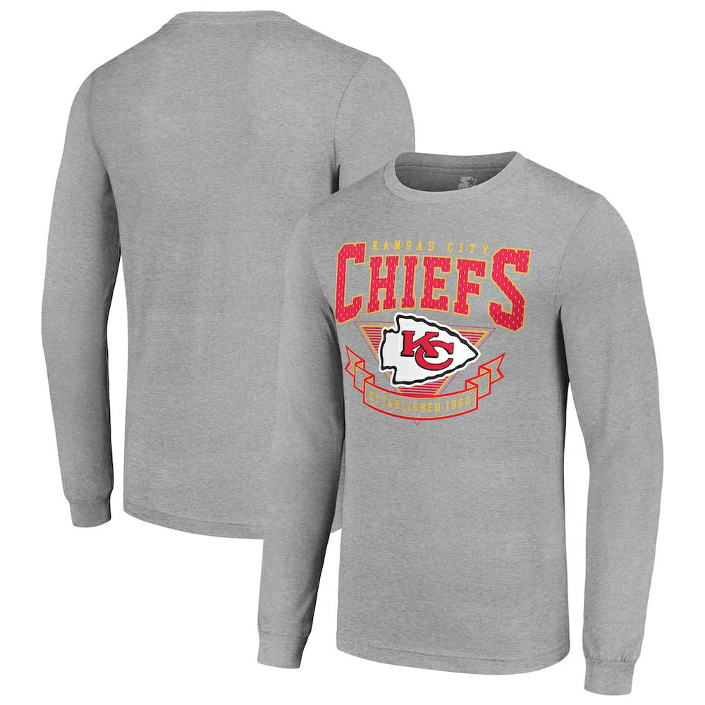 Starter '80s Inspired Team Logo Long Sleeve T-Shirt - Kansas City Chiefs