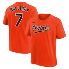 MLB Jackson Holliday Baltimore Orioles Nike Youth Name & Number T-Shirt