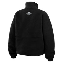 WEAR by Erin Andrews Women's Polar Fleece Half-Zip Jacket - Las Vegas Raiders