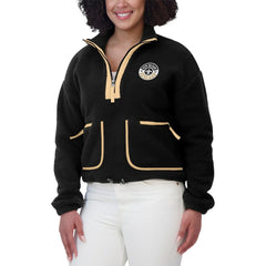 WEAR by Erin Andrews Women's Polar Fleece Half-Zip Jacket - New Orleans Saints