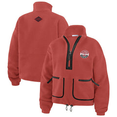 WEAR by Erin Andrews Women's Polar Fleece Half-Zip Jacket - San Francisco 49ers