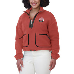 WEAR by Erin Andrews Women's Polar Fleece Half-Zip Jacket - San Francisco 49ers