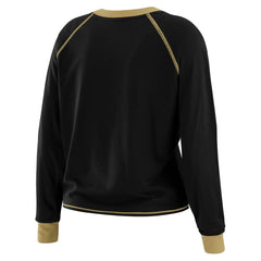 WEAR by Erin Andrews Women's Tie-Front Long Sleeve Top - New Orleans Saints