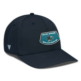 NHL Black San Jose Sharks Levelwear Rise Skylight Flex Hat