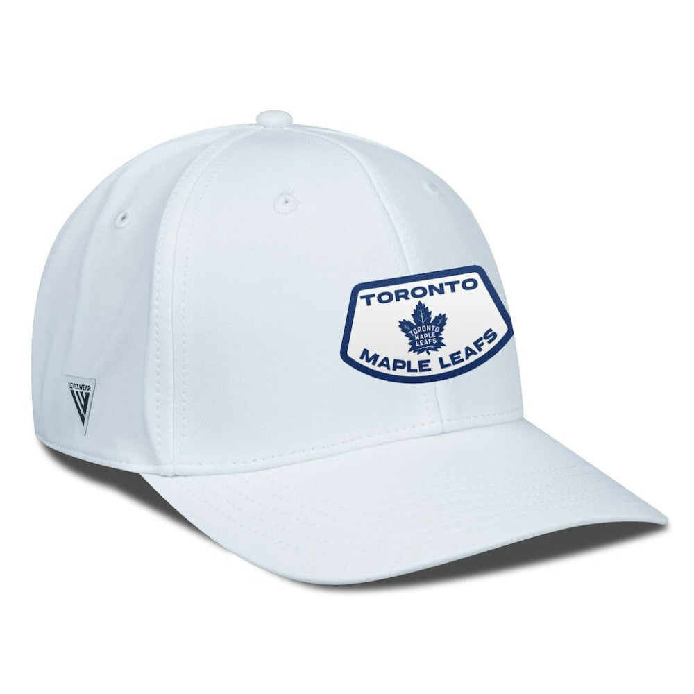 NHL White Toronto Maple Leafs Levelwear Rise Skylight Flex Hat