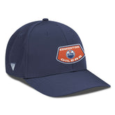 NHL Navy Edmonton Oilers Levelwear Rise Skylight Flex Hat