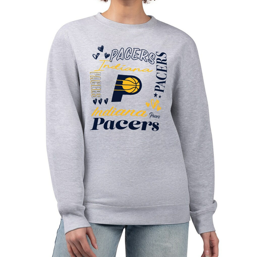 NBA Indiana Pacers G-III 4Her by Carl Banks Women's Collage Team Graphic Fleece Pullover Sweatshirt