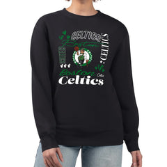 NBA Boston Celtics G-III 4Her by Carl Banks Women's Collage Team Graphic Fleece Pullover Sweatshirt