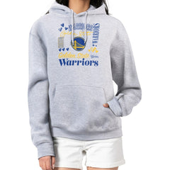 NBA Golden State Warriors G-III 4Her by Carl Banks Women's Team Collage Graphic Fleece Pullover Hoodie sale
