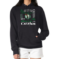 NBA Boston Celtics G-III 4Her by Carl Banks Women's Team Collage Graphic Fleece Pullover Hoodie