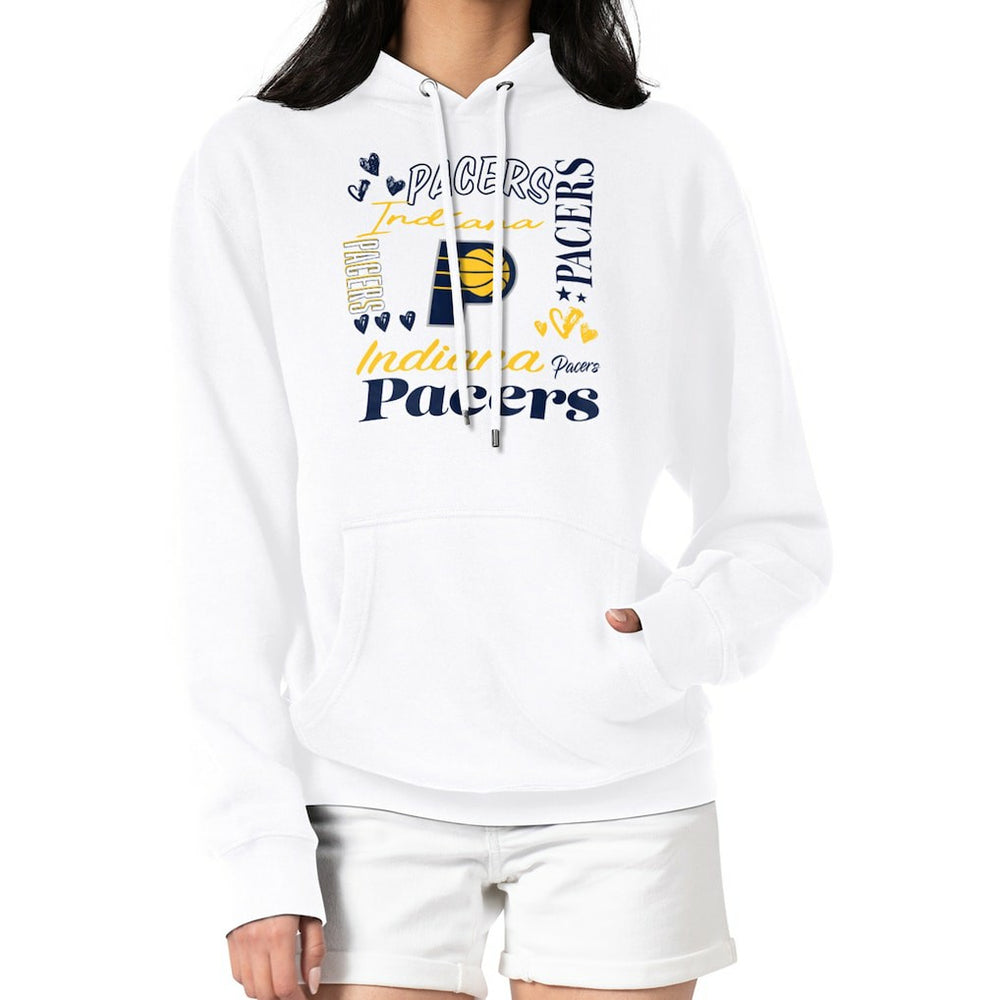 NBA Indiana Pacers G-III 4Her by Carl Banks Women's Team Collage Graphic Fleece Pullover Hoodie