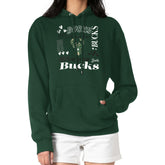 NBA Milwaukee Bucks G-III 4Her by Carl Banks Women's Team Collage Graphic Fleece Pullover Hoodie