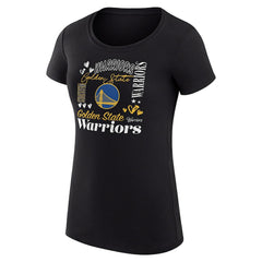 NBA Golden State Warriors G-III 4Her by Carl Banks Women's Super-Slim Fit Lightweight Team Name Collage Graphic T-Shirt sale