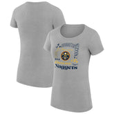 NBA Denver Nuggets G-III 4Her by Carl Banks Women's Super-Slim Fit Lightweight Team Name Collage Graphic T-Shirt sale