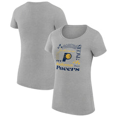 NBA Indiana Pacers G-III 4Her by Carl Banks Women's Super-Slim Fit Lightweight Team Name Collage Graphic T-Shirt