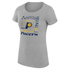 NBA Indiana Pacers G-III 4Her by Carl Banks Women's Super-Slim Fit Lightweight Team Name Collage Graphic T-Shirt