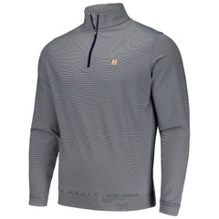 MLB Houston Astros Peter Millar Perth Sugar Stripe Performance Quarter-Zip Top