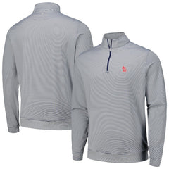 MLB St. Louis Cardinals Peter Millar Perth Sugar Stripe Performance Quarter-Zip Top