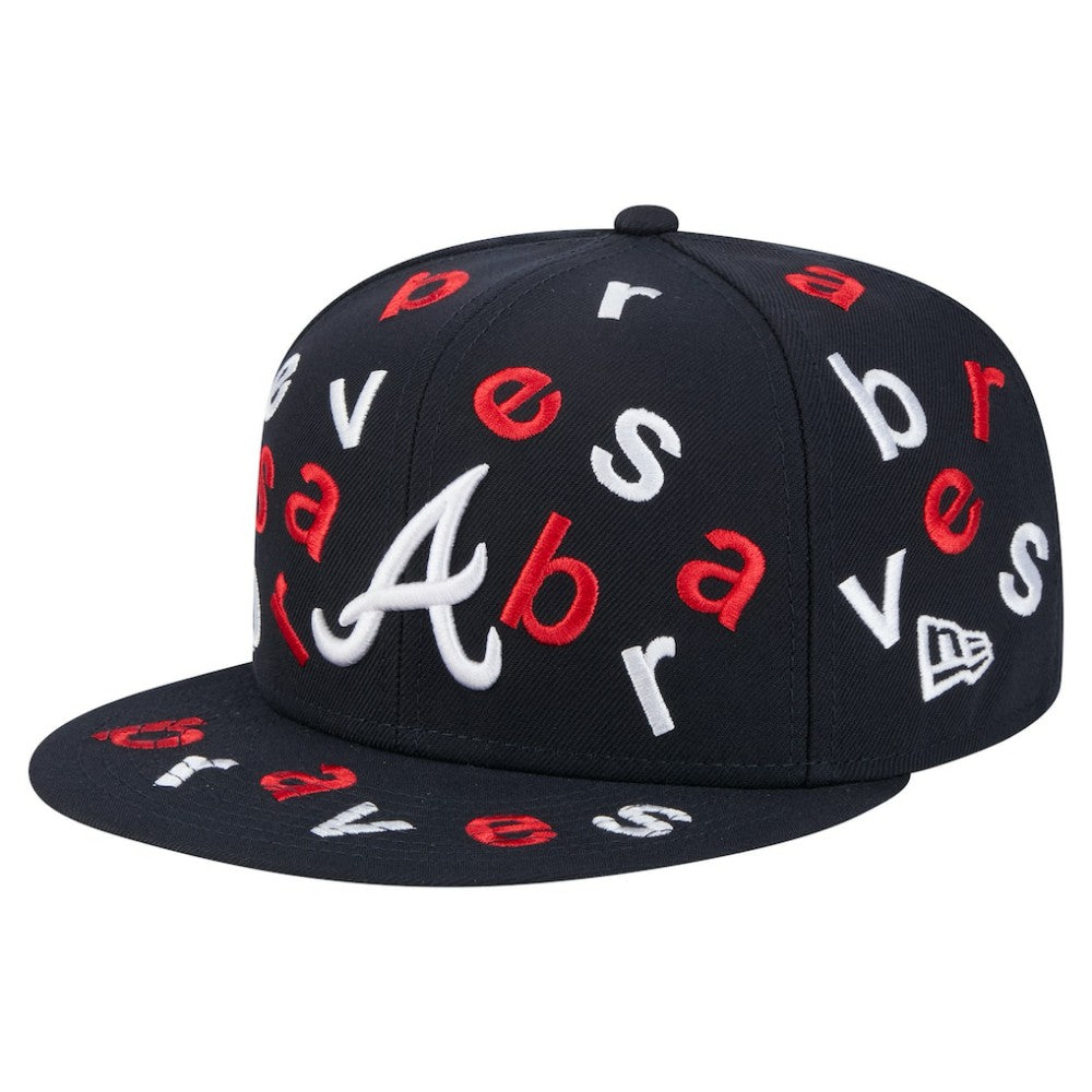 MLB Atlanta Braves New Era Team Confetti 59FIFTY Fitted Hat