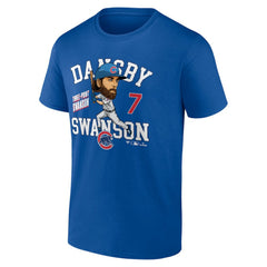 MLB Dansby Swanson Chicago Cubs Fanatics Hometown Caricature T-Shirt