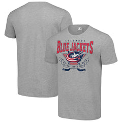 NHL Heather Gray Columbus Blue Jackets Starter Team Logo Graphic T-Shirt