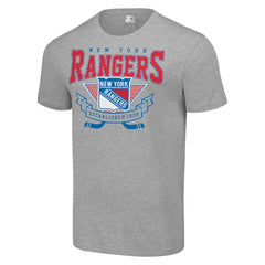 NHL Heather Gray New York Rangers Starter Team Logo Graphic T-Shirt