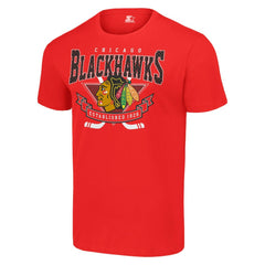 NHL Red Chicago Blackhawks Starter Team Logo Graphic T-Shirt