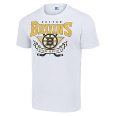 NHL White Boston Bruins Starter Team Logo Graphic T-Shirt