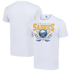 NHL White Buffalo Sabres Starter Team Logo Graphic T-Shirt