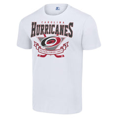 NHL White Carolina Hurricanes Starter Team Logo Graphic T-Shirt