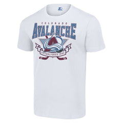 NHL White Colorado Avalanche Starter Team Logo Graphic T-Shirt