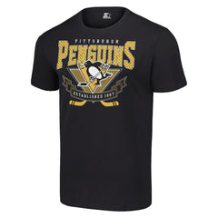 NHL Black Pittsburgh Penguins Starter Team Logo Graphic T-Shirt