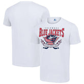 NHL White Columbus Blue Jackets Starter Team Logo Graphic T-Shirt