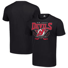 NHL Black New Jersey Devils Starter Team Logo Graphic T-Shirt