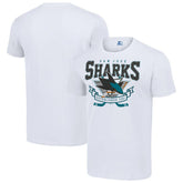 NHL White San Jose Sharks Starter Team Logo Graphic T-Shirt