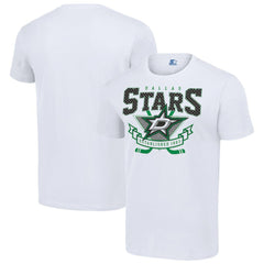 NHL White Dallas Stars Starter Team Logo Graphic T-Shirt