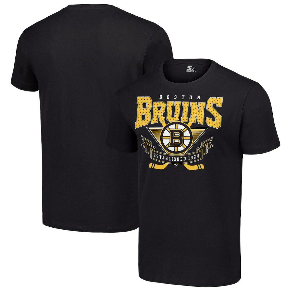 NHL Black Boston Bruins Starter Team Logo Graphic T-Shirt