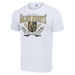 NHL White Vegas Golden Knights Starter Team Logo Graphic T-Shirt