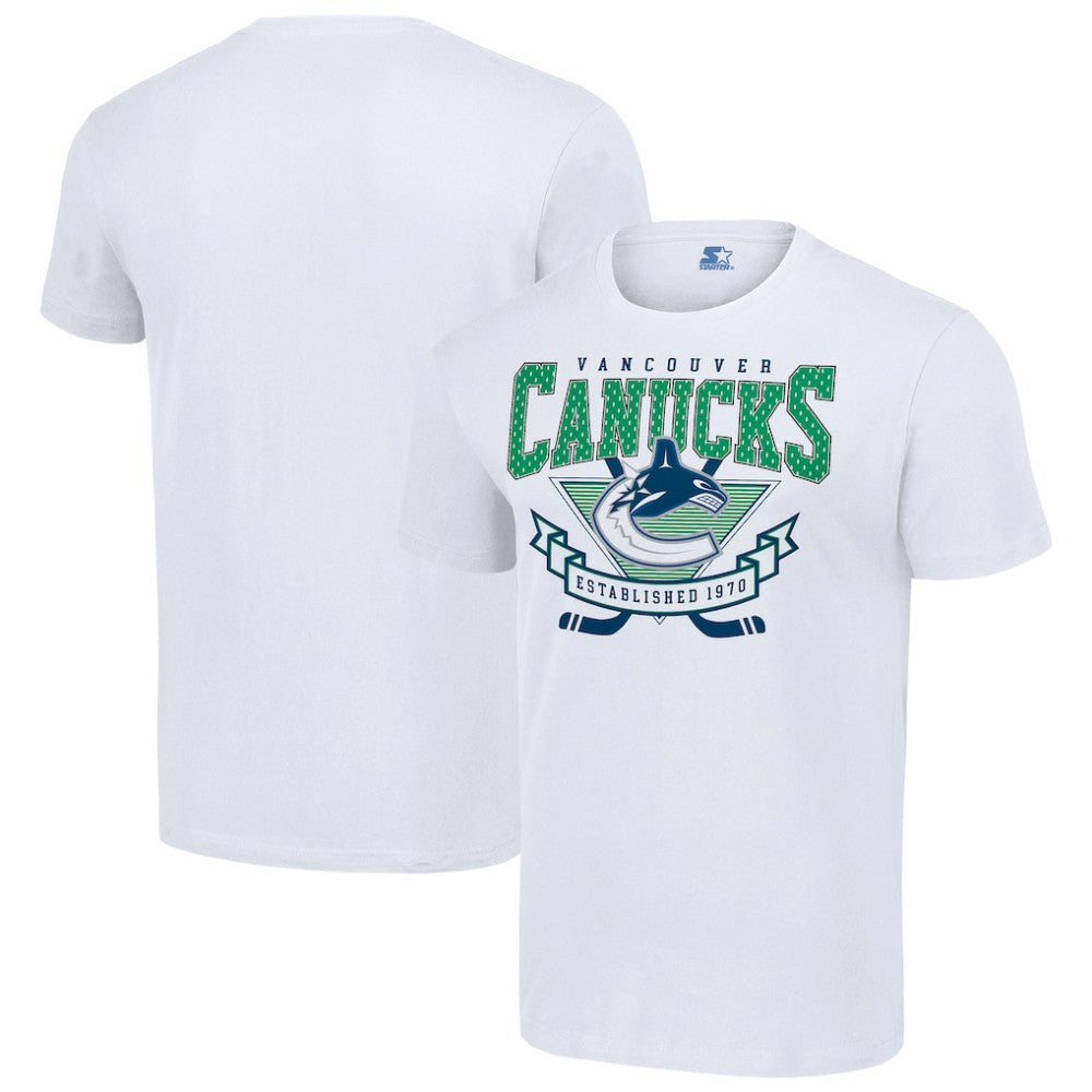 NHL White Vancouver Canucks Starter Team Logo Graphic T-Shirt