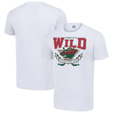 NHL White Minnesota Wild Starter Team Logo Graphic T-Shirt