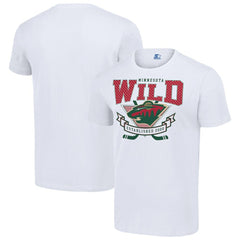 NHL White Minnesota Wild Starter Team Logo Graphic T-Shirt