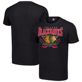 NHL Black Chicago Blackhawks Starter Team Logo Graphic T-Shirt