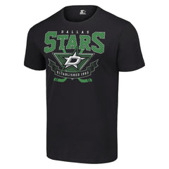 NHL Black Dallas Stars Starter Team Logo Graphic T-Shirt