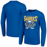 NHL Royal Buffalo Sabres Starter Team Logo Graphic Long Sleeve T-Shirt