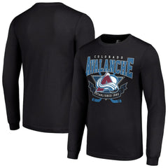 NHL Black Colorado Avalanche Starter Team Logo Graphic Long Sleeve T-Shirt