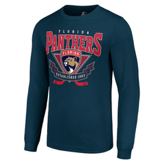 NHL Navy Florida Panthers Starter Team Logo Graphic Long Sleeve T-Shirt