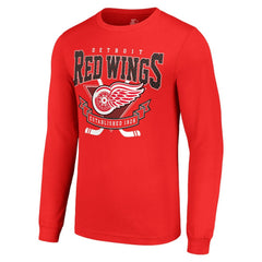 NHL Red Detroit Red Wings Starter Team Logo Graphic Long Sleeve T-Shirt