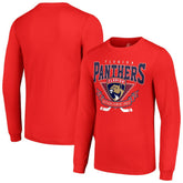 NHL Red Florida Panthers Starter Team Logo Graphic Long Sleeve T-Shirt