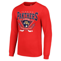 NHL Red Florida Panthers Starter Team Logo Graphic Long Sleeve T-Shirt