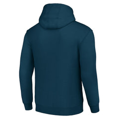 NHL Deep Sea Blue Seattle Kraken Starter Team Logo Graphic Fleece Tri-Blend Pullover Hoodie